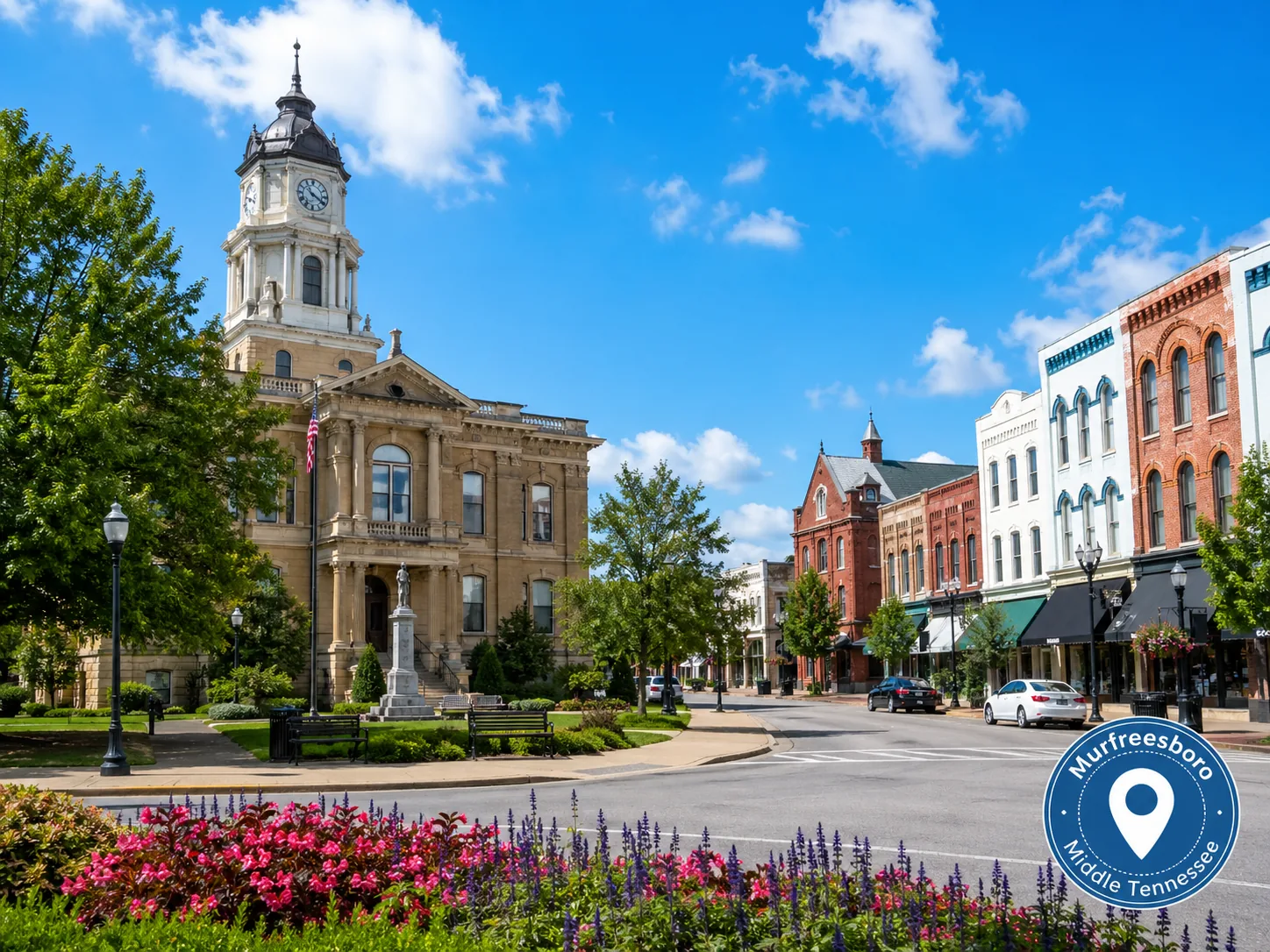 Downtown Murfreesboro, Tennessee public square