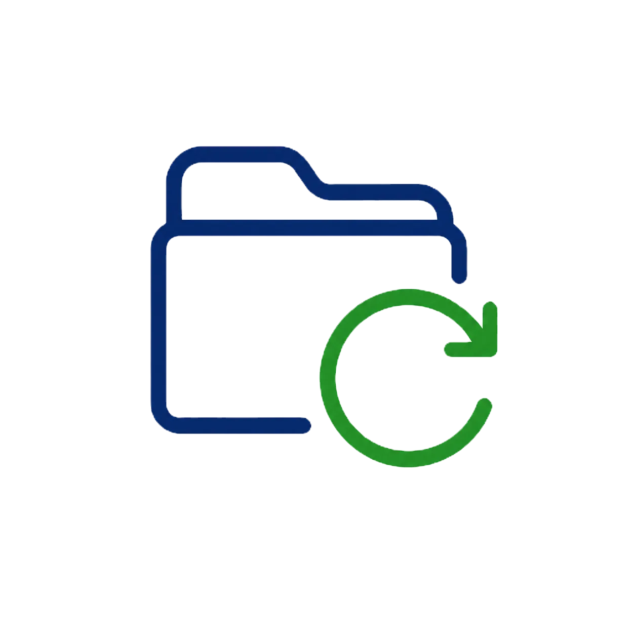 Cleanup and catch-up bookkeeping icon