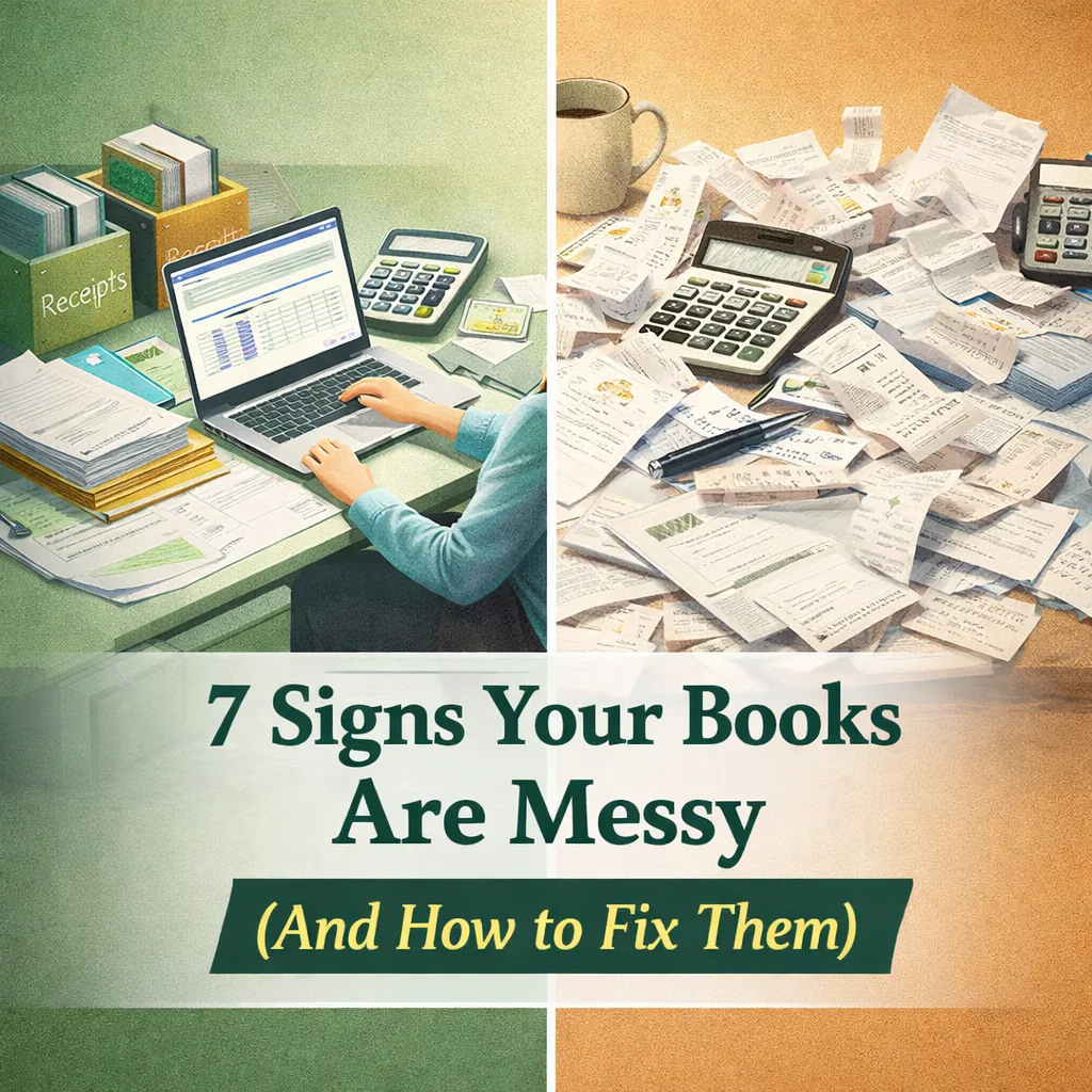 Warning signs of messy bookkeeping records